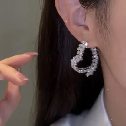 Celeste Coeur™ oorbellen — Luxe Hartvormige Zirconia Elegantie