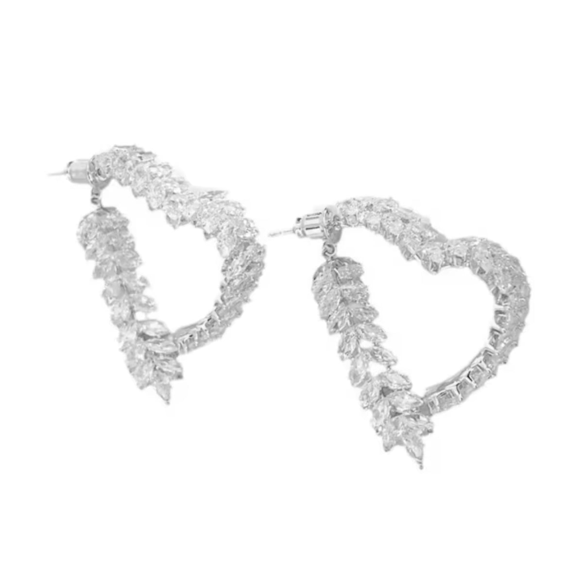 Celeste Coeur™ oorbellen — Luxe Hartvormige Zirconia Elegantie